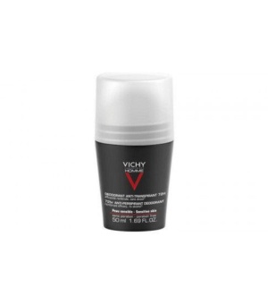 Vichy Deodorant Anti-Perspirant Roll On For Men 72hr 50 ml
