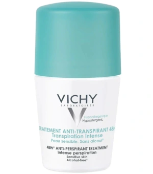 Vichy Deodorant Dermo-Tolerance Roll On 48hr Intensive Green 50 ml